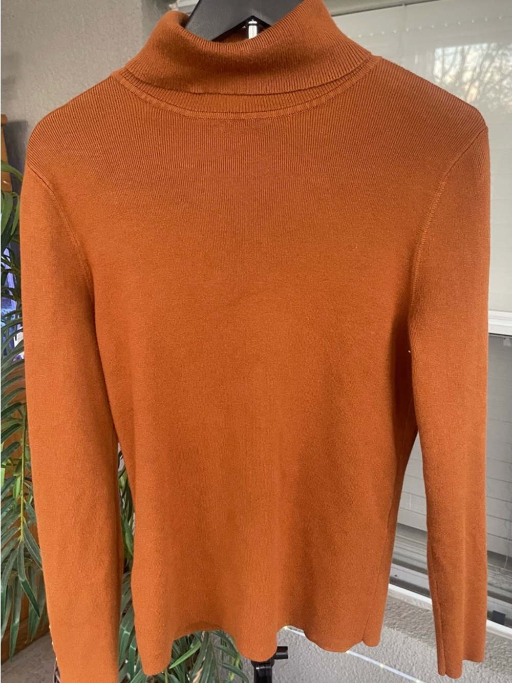 Chico's Burnt Sienna Turtleneck Sweater
